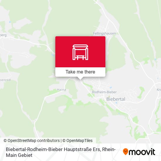 Biebertal-Rodheim-Bieber Hauptstraße Ers map