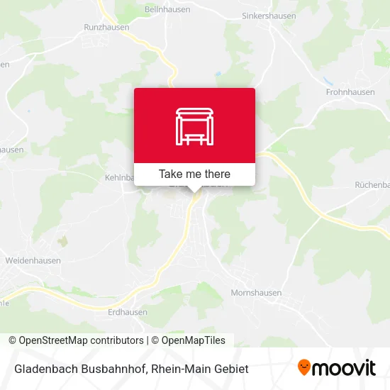 Карта Gladenbach Busbahnhof