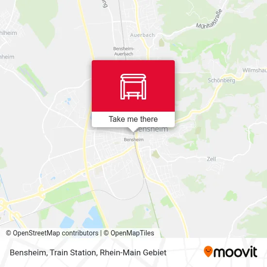 Bensheim, Bahnhof map