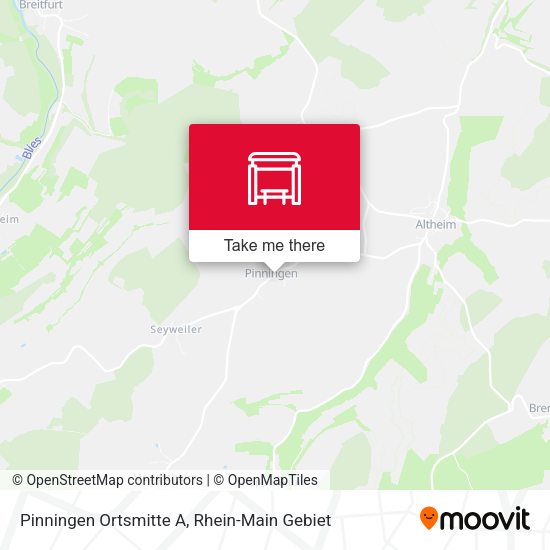 Карта Pinningen Ortsmitte A
