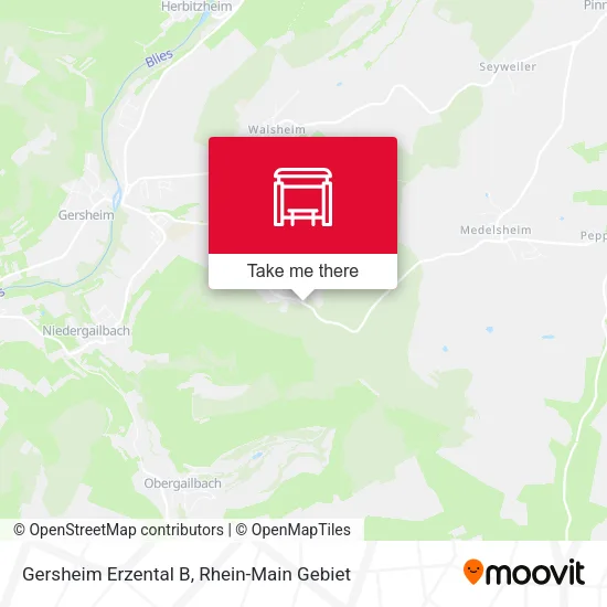 Карта Gersheim Erzental B