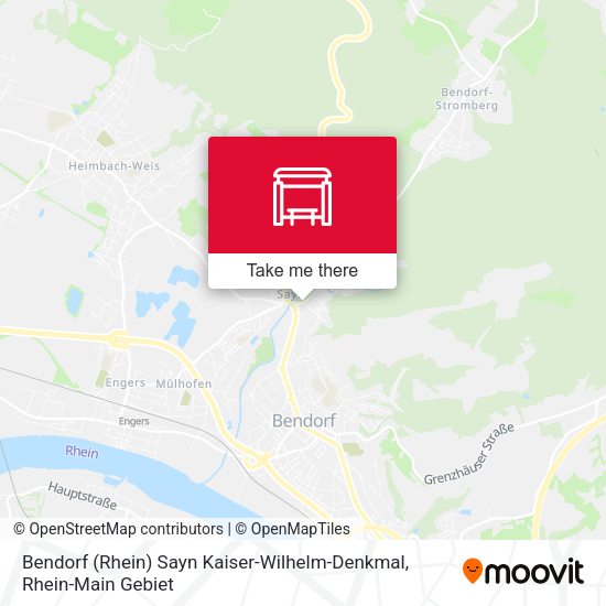 Карта Bendorf (Rhein) Sayn Kaiser-Wilhelm-Denkmal