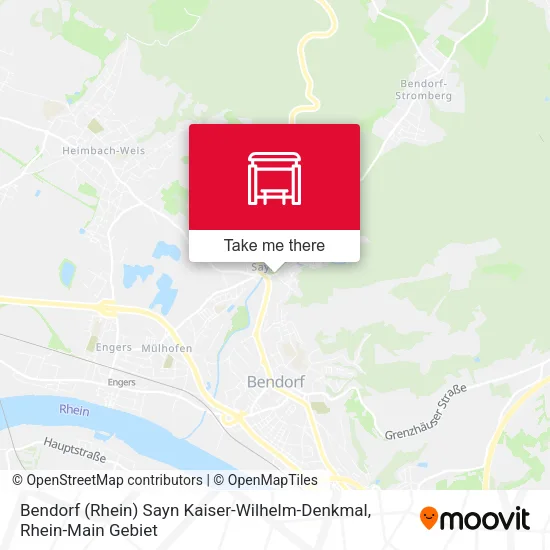 Карта Bendorf (Rhein) Sayn Kaiser-Wilhelm-Denkmal