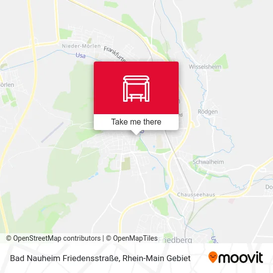 Карта Bad Nauheim Friedensstraße