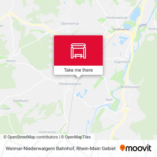 Карта Weimar-Niederwalgern Bahnhof