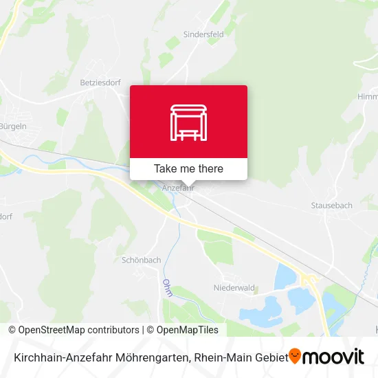 Карта Kirchhain-Anzefahr Möhrengarten