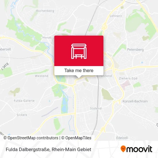 Карта Fulda Dalbergstraße