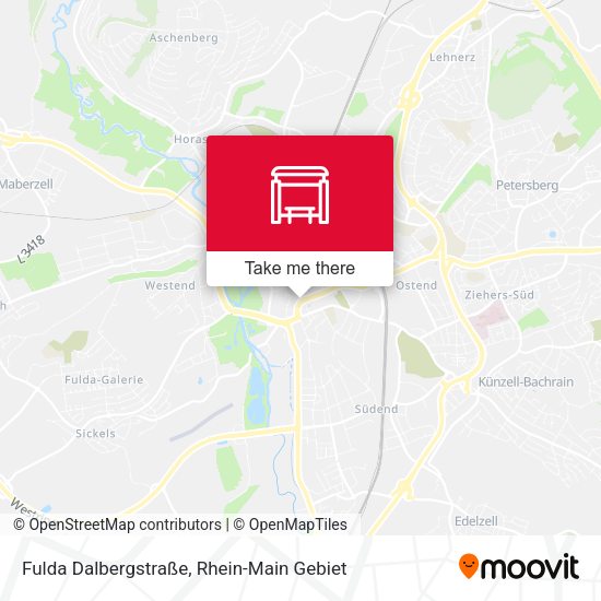 Карта Fulda Dalbergstraße