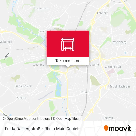 Карта Fulda Dalbergstraße