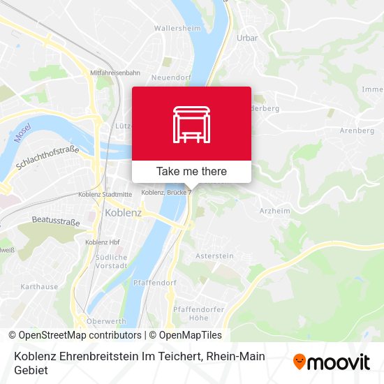 Карта Koblenz Ehrenbreitstein Im Teichert
