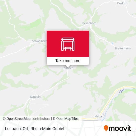 Карта Löllbach, Ort