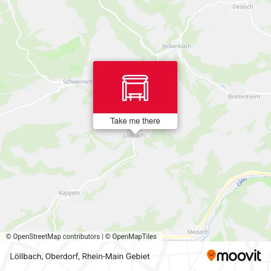Карта Löllbach, Oberdorf