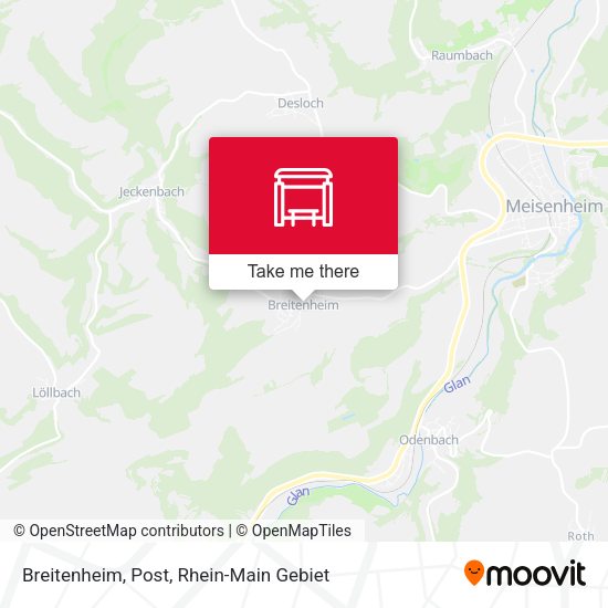 Карта Breitenheim, Post