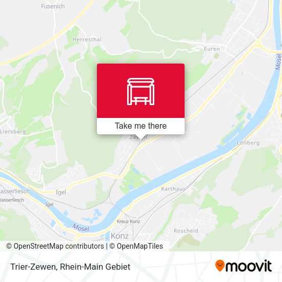 Карта Trier-Zewen