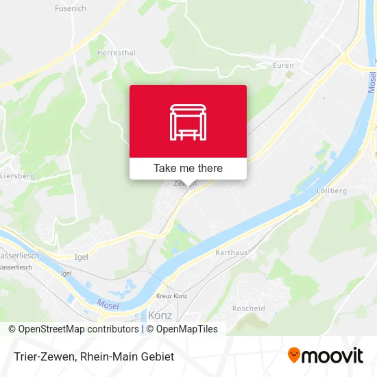 Карта Trier-Zewen