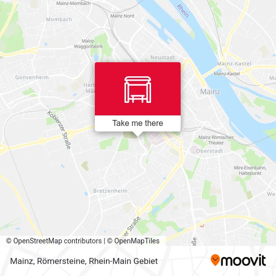 Карта Mainz, Römersteine