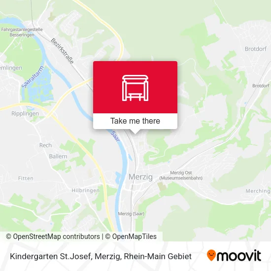 Карта Kindergarten St.Josef, Merzig