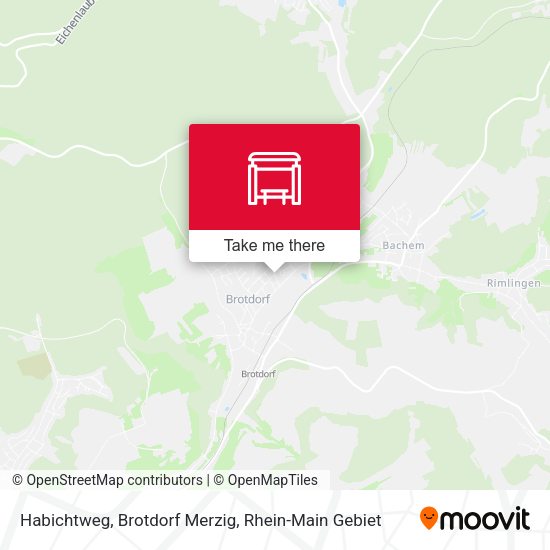 Карта Habichtweg, Brotdorf Merzig