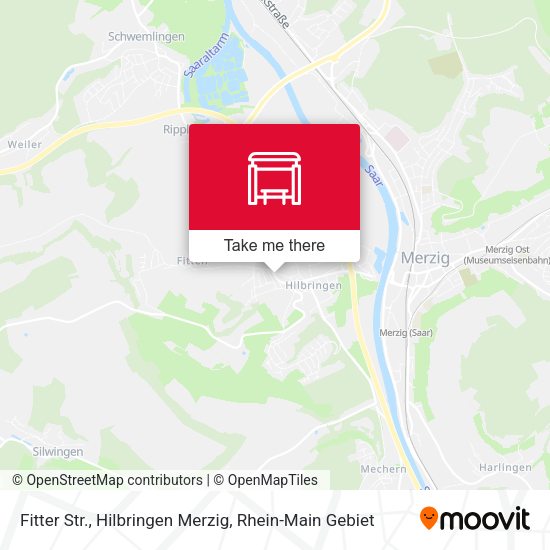 Карта Fitter Str., Hilbringen Merzig