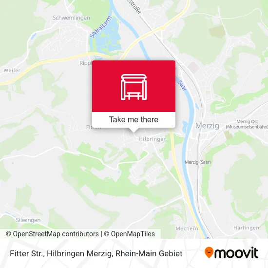Карта Fitter Str., Hilbringen Merzig