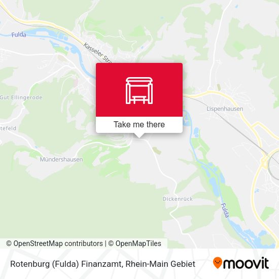 Карта Rotenburg (Fulda) Finanzamt