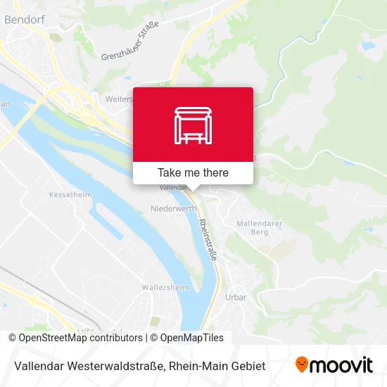 Карта Vallendar Westerwaldstraße