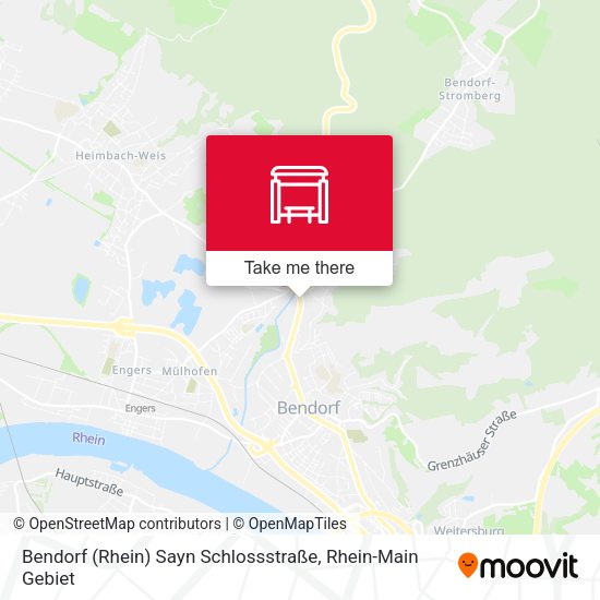 Карта Bendorf (Rhein) Sayn Schlossstraße