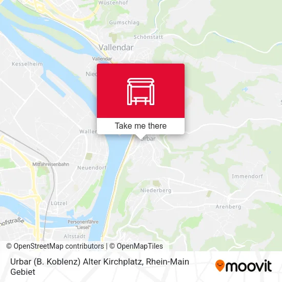 Карта Urbar (B. Koblenz) Alter Kirchplatz
