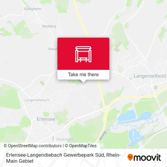 Карта Erlensee-Langendiebach Gewerbepark Süd