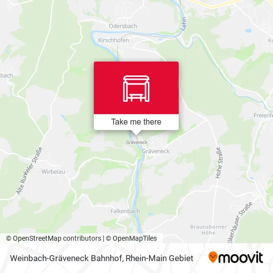 Карта Weinbach-Gräveneck Bahnhof