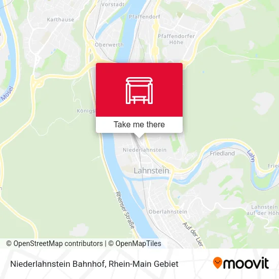 Карта Niederlahnstein Bahnhof