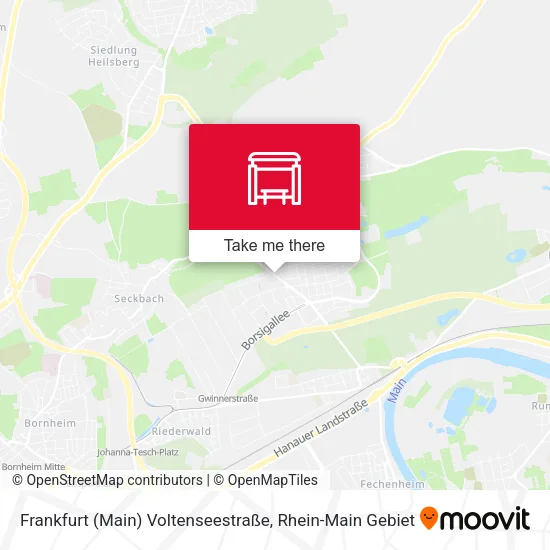 Карта Frankfurt (Main) Voltenseestraße