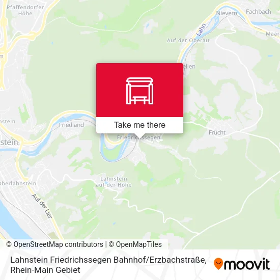 Карта Lahnstein Friedrichssegen Bahnhof / Erzbachstraße