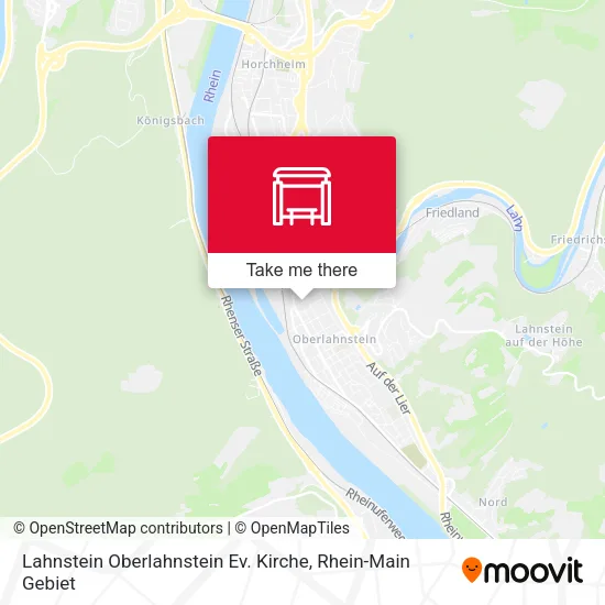 Карта Lahnstein Oberlahnstein Ev. Kirche