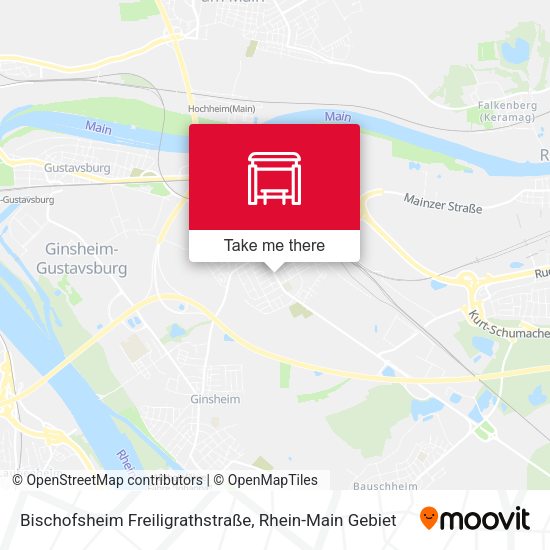 Карта Bischofsheim Freiligrathstraße