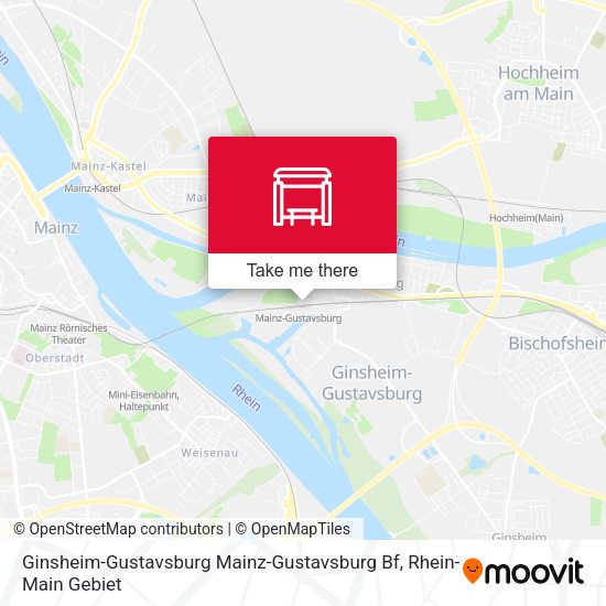 Карта Ginsheim-Gustavsburg Mainz-Gustavsburg Bf