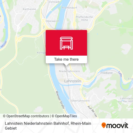 Карта Lahnstein Niederlahnstein Bahnhof