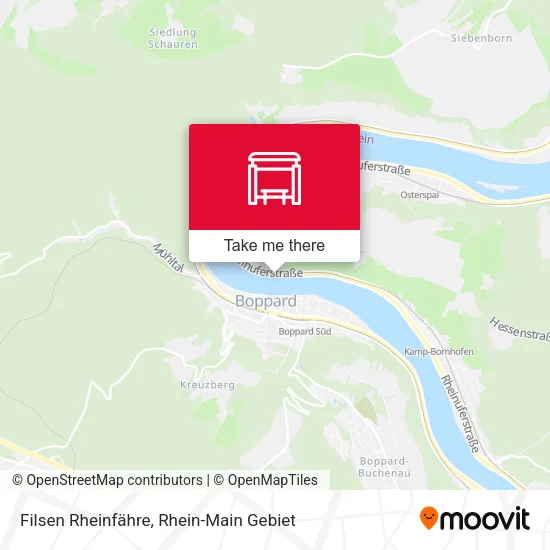 Filsen Rheinfähre map