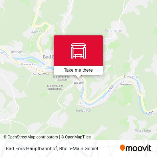 Карта Bad Ems Hauptbahnhof
