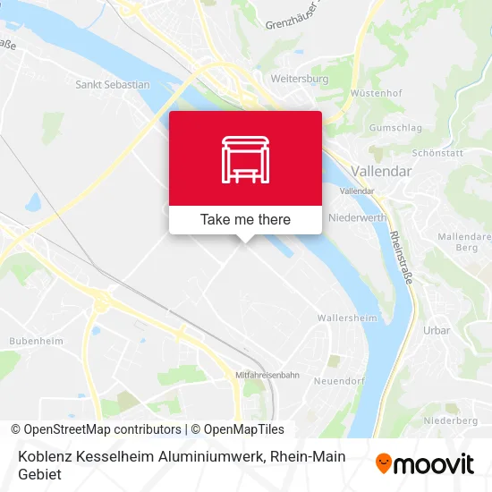 Карта Koblenz Kesselheim Aluminiumwerk