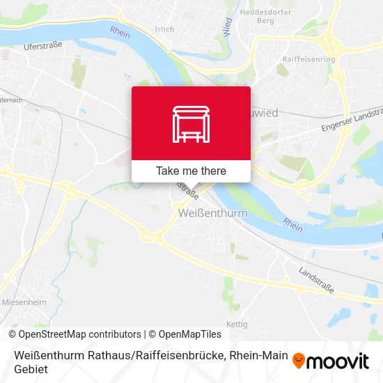 Карта Weißenthurm Rathaus / Raiffeisenbrücke