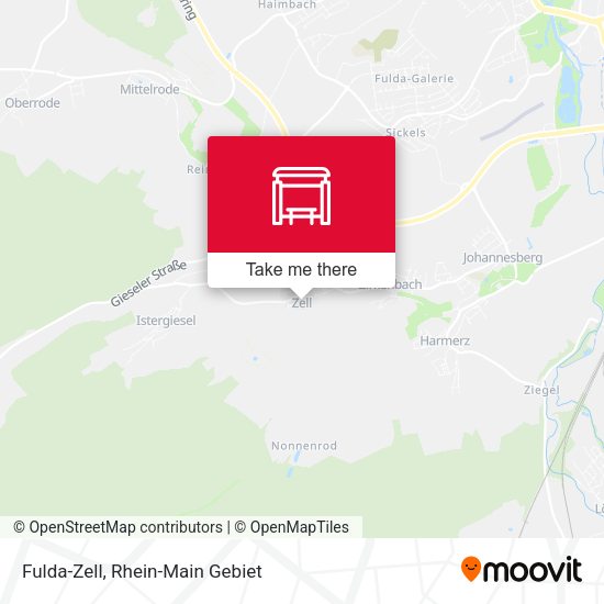 Карта Fulda-Zell