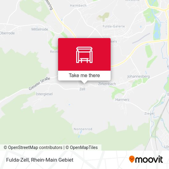 Карта Fulda-Zell