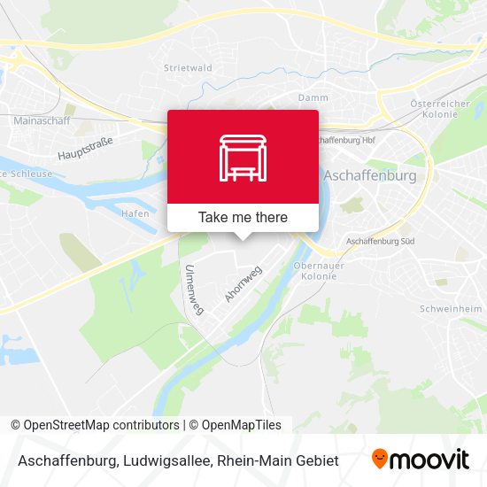 Карта Aschaffenburg, Ludwigsallee