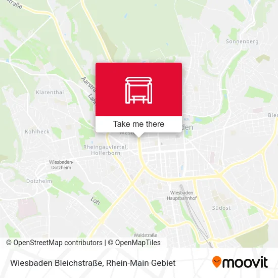 Карта Wiesbaden Bleichstraße