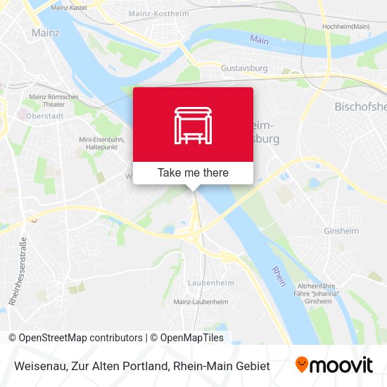 Карта Weisenau, Zur Alten Portland