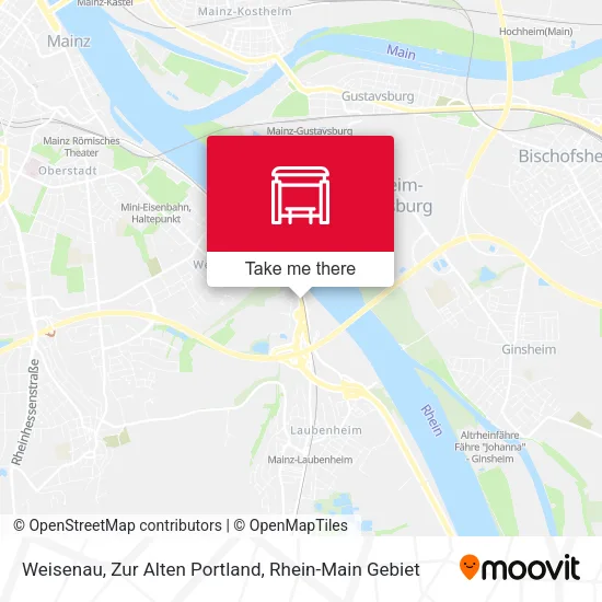 Карта Weisenau, Zur Alten Portland
