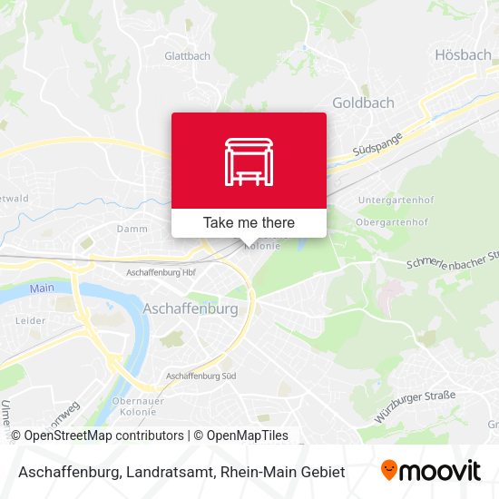 Карта Aschaffenburg, Landratsamt