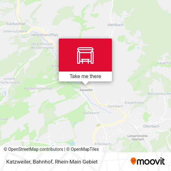 Карта Katzweiler, Bahnhof