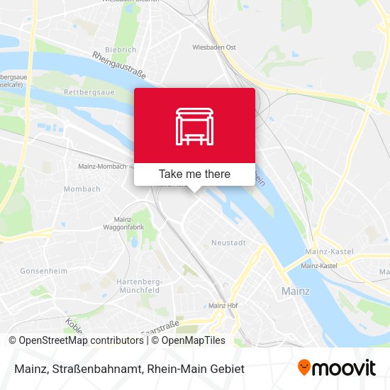 Карта Mainz, Straßenbahnamt